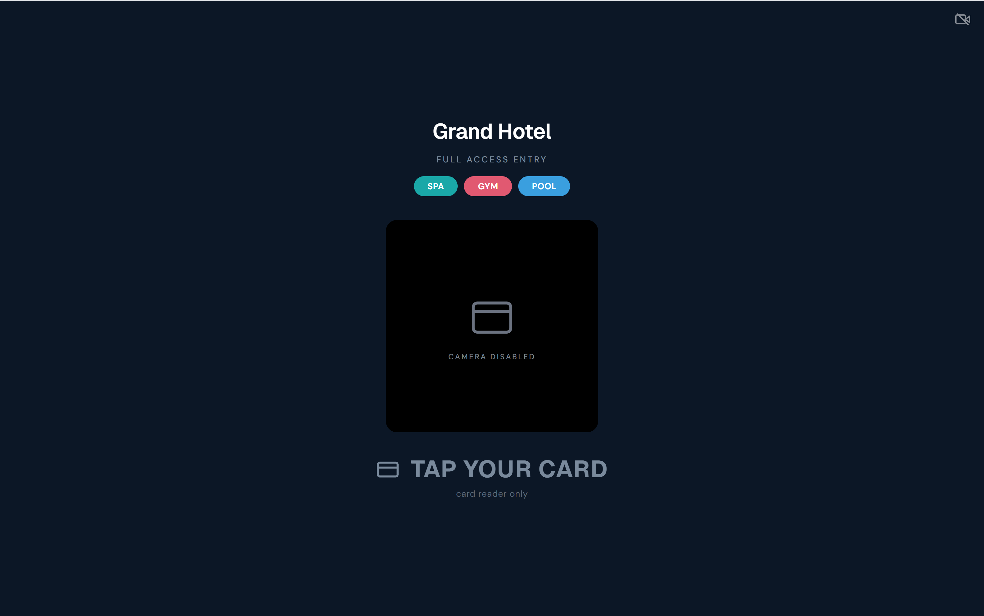 HotelBee wellness member access log with RFID and tiers
